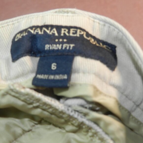 Banana Republic Womens Short Khaki Ryan Fit Casual Summer Basic Shorts Size 6 - Picture 7 of 8